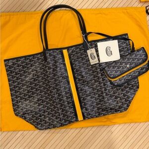 NWT. Goyard St. Louis GM Tote with Removable Pouch.